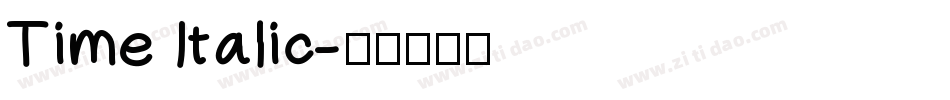 Time Italic字体转换